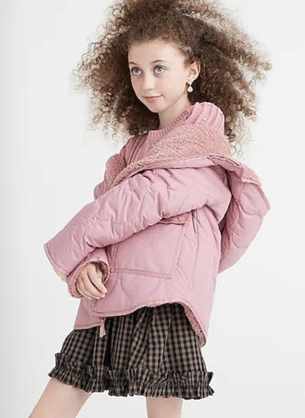 Girls quilted jacket hotsell