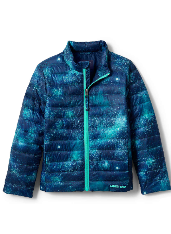 PrimaLoft x Lands End Kids ThermoPlume Packable Jacket Primaloft