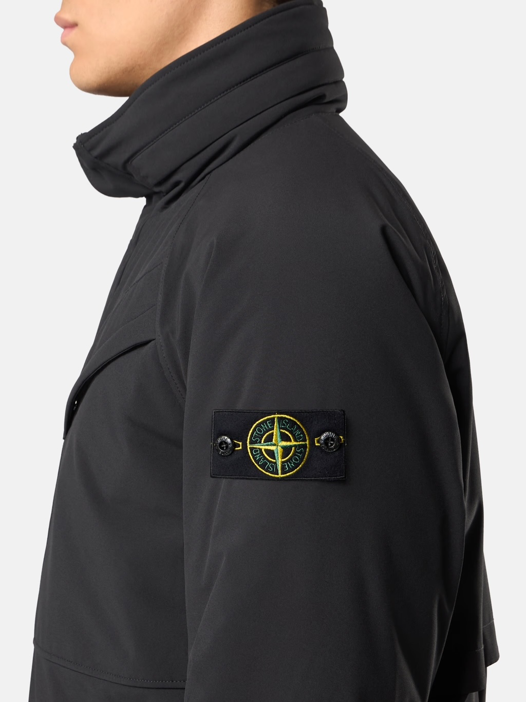 【XL】STONE  SOFT SHELL-R PRIMALOFT Stone Island Soft Shell R Primaloft Hooded Jacket Navy